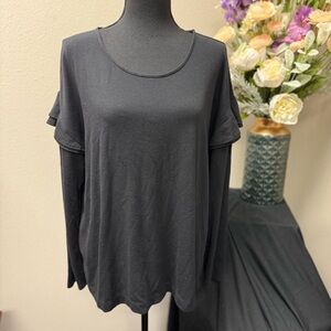 Calvin Klein Black Oversized Short Sleeve T-Shirt. Size XL